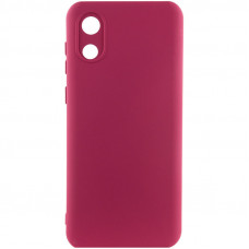 Чехол Silicone Cover Lakshmi Full Camera (A) для Samsung Galaxy A03 Core - Бордовый / Marsala