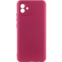 Чохол Silicone Cover Lakshmi Full Camera (A) для Samsung Galaxy A04 - Бордовий / Marsala