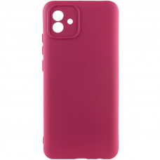 Чехол Silicone Cover Lakshmi Full Camera (A) для Samsung Galaxy A04 - Бордовый / Marsala