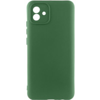 Чохол Silicone Cover Lakshmi Full Camera (A) для Samsung Galaxy A04 - Зелений / Dark green