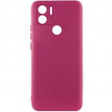 Чохол Silicone Cover Lakshmi Full Camera (A) для Xiaomi Redmi A1+ / Poco C50 / A2+ - Бордовий / Marsala