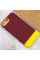 Чохол TPU+PC Bichromatic для Apple iPhone 7 plus / 8 plus (5.5) - Brown burgundy / Yellow - фото