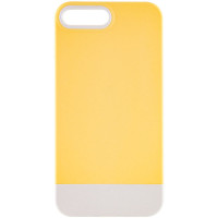 Чохол TPU+PC Bichromatic для Apple iPhone 7 plus / 8 plus (5.5) - Creamy-yellow / White