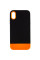 Чехол TPU+PC Bichromatic для Apple iPhone X / XS (5.8) - Black / Orange