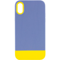 Чохол TPU+PC Bichromatic для Apple iPhone X / XS (5.8) - Blue / Yellow