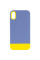 Чехол TPU+PC Bichromatic для Apple iPhone X / XS (5.8) - Blue / Yellow - фото