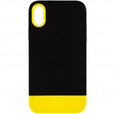 Чохол TPU+PC Bichromatic для Apple iPhone XR (6.1) - Black / Yellow