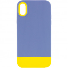 Чохол TPU+PC Bichromatic для Apple iPhone XR (6.1) - Blue / Yellow