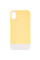 Чехол TPU+PC Bichromatic для Apple iPhone XR (6.1) - Creamy-yellow / White - фото