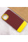 Чохол TPU+PC Bichromatic для Apple iPhone 11 Pro (5.8) - Brown burgundy / Yellow - фото