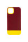 Чохол TPU+PC Bichromatic для Apple iPhone 11 Pro (5.8) - Brown burgundy / Yellow - фото