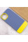 Чехол TPU+PC Bichromatic для Apple iPhone 11 (6.1) - Blue / Yellow - фото