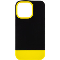 Чохол TPU+PC Bichromatic для Apple iPhone 13 Pro Max (6.7) - Black / Yellow