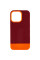 Чохол TPU+PC Bichromatic для Apple iPhone 13 Pro Max (6.7) - Brown burgundy / Orange - фото