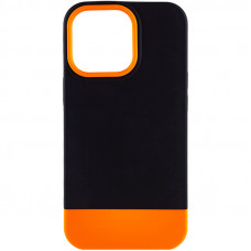 Чохол TPU+PC Bichromatic для Apple iPhone 13 Pro (6.1) - Black / Orange