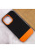 Чохол TPU+PC Bichromatic для Apple iPhone 13 Pro (6.1) - Black / Orange - фото