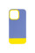 Чохол TPU+PC Bichromatic для Apple iPhone 13 Pro (6.1) - Blue / Yellow - фото