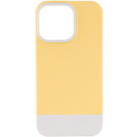 Чохол TPU+PC Bichromatic для Apple iPhone 13 Pro (6.1) - Creamy-yellow / White