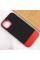 Чохол TPU+PC Bichromatic для Apple iPhone 13 (6.1) - Black / Red - фото