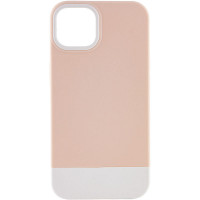 Чохол TPU+PC Bichromatic для Apple iPhone 13 (6.1) - Grey-beige / White