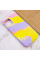 Чохол Silicone case full Aquarelle для Apple iPhone 13 Pro (6.1) - Сиренево-жовтий - фото