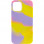 Чохол Silicone case full Aquarelle для Apple iPhone 13 Pro (6.1) - Сиренево-жовтий