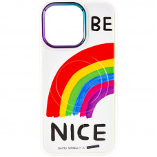 TPU+PC чохол Funny pictures with MagSafe для Apple iPhone 13 Pro (6.1) - Be Nice