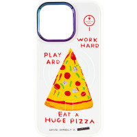 TPU+PC чохол Funny pictures with MagSafe для Apple iPhone 13 Pro (6.1) - Pizza