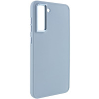 TPU чохол Bonbon Metal Style для Samsung Galaxy S21 FE - Блакитний / Mist blue