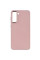 TPU чохол Bonbon Metal Style для Samsung Galaxy S21 FE - Рожевий / Light pink