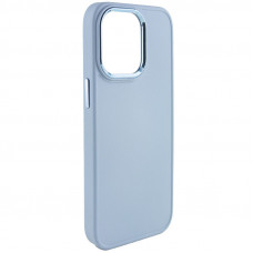 TPU чохол Bonbon Metal Style для Apple iPhone 13 Pro Max (6.7) - Блакитний / Mist blue