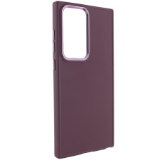 TPU чохол Bonbon Metal Style для Samsung Galaxy S23 Ultra - Бордовий / Plum