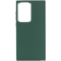 TPU чохол Bonbon Metal Style для Samsung Galaxy S24 Ultra - Зелений / Army green