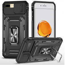 Ударостійкий чохол Camshield Army Ring для Apple iPhone 7 plus / 8 plus (5.5) - Чорний / Black