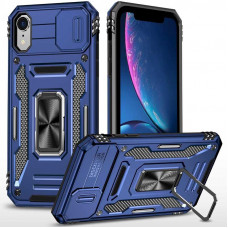 Ударостійкий чохол Camshield Army Ring для Apple iPhone XR (6.1) - Синій / Navy