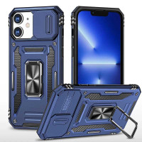 Ударостійкий чохол Camshield Army Ring для Apple iPhone 11 (6.1) - Синій / Navy