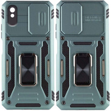 Ударопрочный чехол Camshield Army Ring для Xiaomi Redmi 9A - Зеленый / Light Green