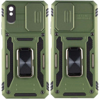 Ударопрочный чехол Camshield Army Ring для Xiaomi Redmi 9A - Оливковый / Army Green