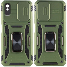 Ударостійкий чохол Camshield Army Ring для Xiaomi Redmi 9A - Оливковий / Army Green