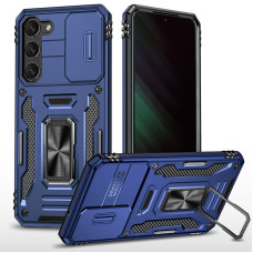 Ударопрочный чехол Camshield Army Ring для Samsung Galaxy S21+ - Синий / Navy