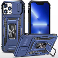 Ударопрочный чехол Camshield Army Ring для Apple iPhone 13 Pro (6.1) - Синий / Navy