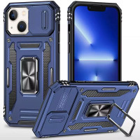 Ударостійкий чохол Camshield Army Ring для Apple iPhone 13 (6.1) - Синій / Navy