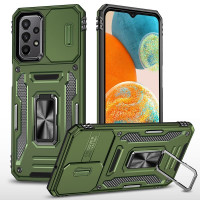 Ударопрочный чехол Camshield Army Ring для Samsung Galaxy A13 4G / A04s - Оливковый / Army Green