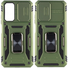 Ударостійкий чохол Camshield Army Ring для Xiaomi Redmi Note 11 (Global) / Note 11S / Note 12S - Оливковий / Army Green