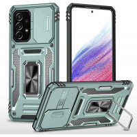 Ударостійкий чохол Camshield Army Ring для Samsung Galaxy A73 5G - Зелений / Light Green