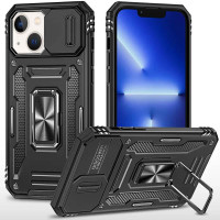 Ударостійкий чохол Camshield Army Ring для Apple iPhone 15 (6.1) - Чорний / Black