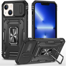 Ударостійкий чохол Camshield Army Ring для Apple iPhone 15 (6.1) - Чорний / Black