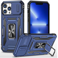 Ударостійкий чохол Camshield Army Ring для Apple iPhone 15 Pro (6.1) - Синій / Navy