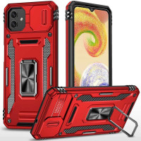 Ударопрочный чехол Camshield Army Ring для Samsung Galaxy A05 - Красный / Red