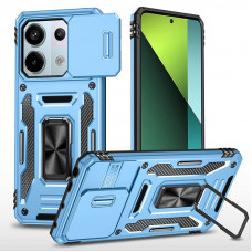 Ударостійкий чохол Camshield Army Ring для Xiaomi Redmi Note 13 Pro 4G / Poco M6 Pro 4G - Блакитний / Light Blue